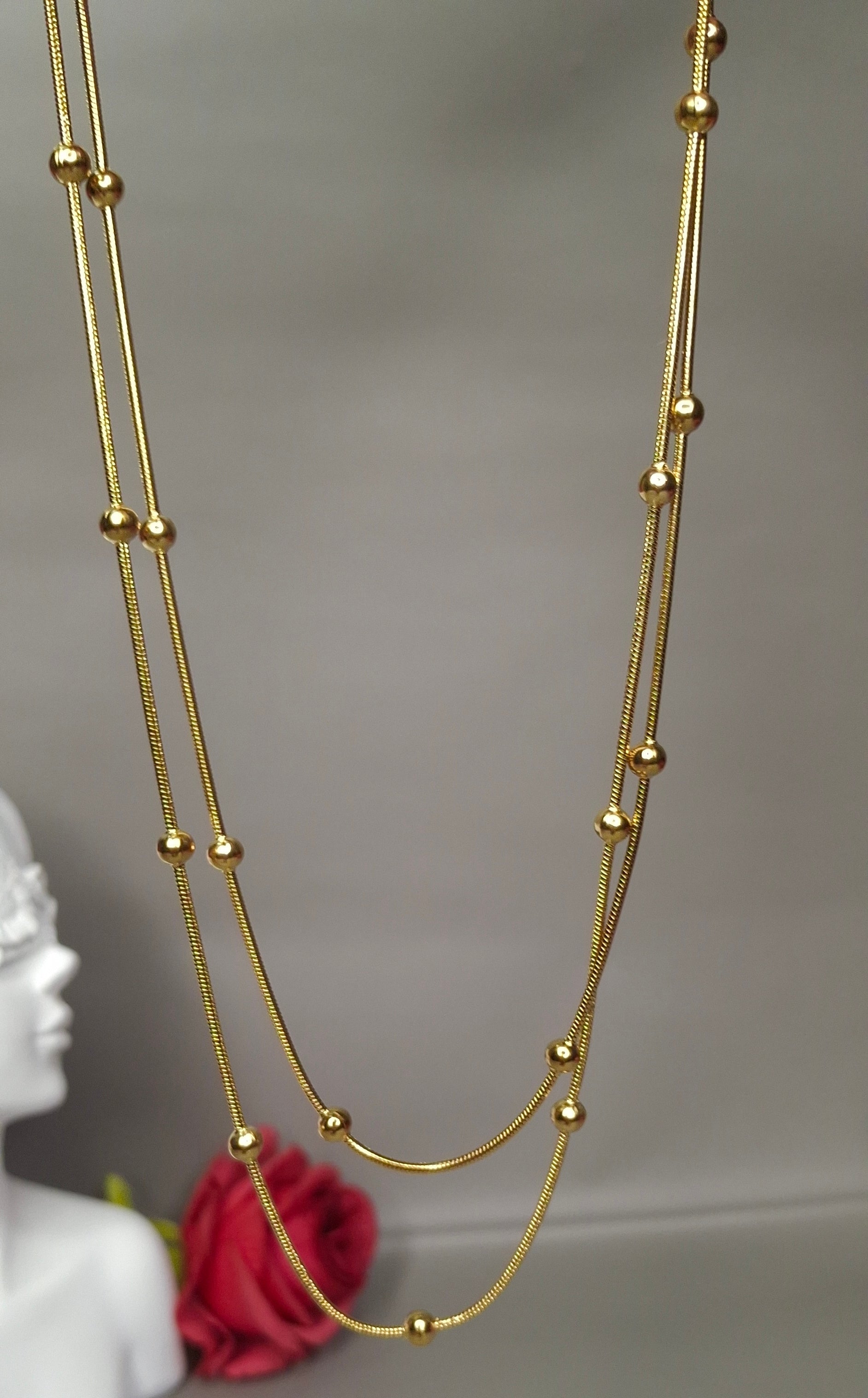 Collar doble puntitos