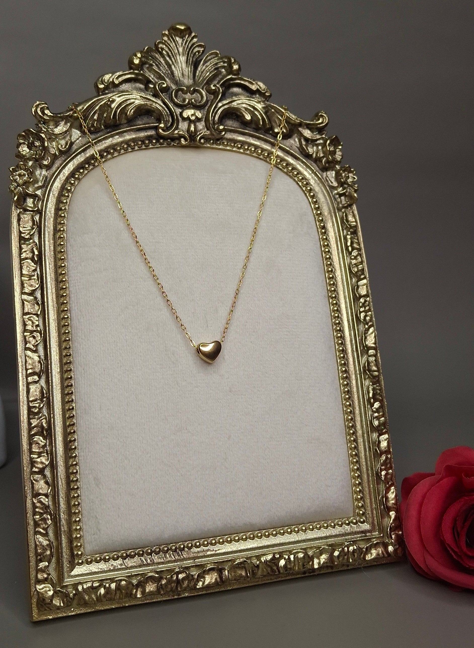 Collar corazón minimalista