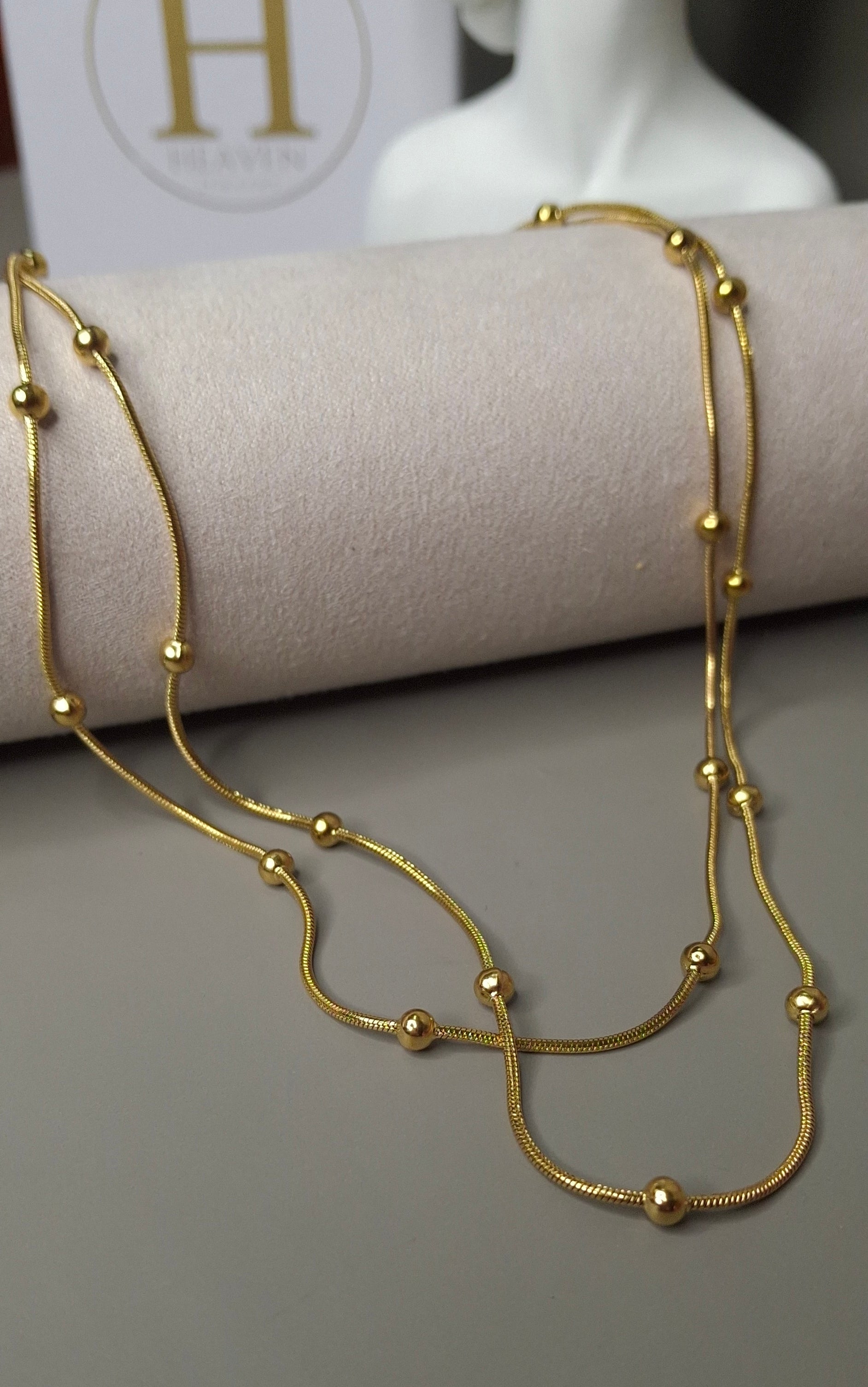 Collar doble puntitos