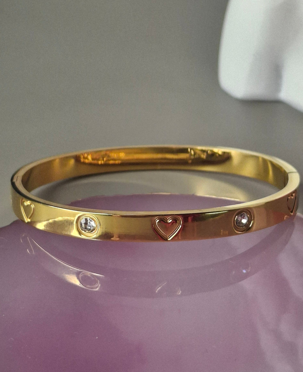 Brazalete diamante corazón