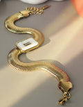 Pulsera snake white