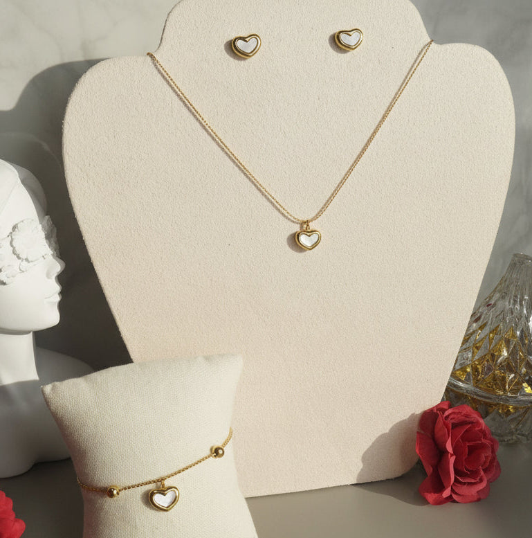 Juego Corazón blanco