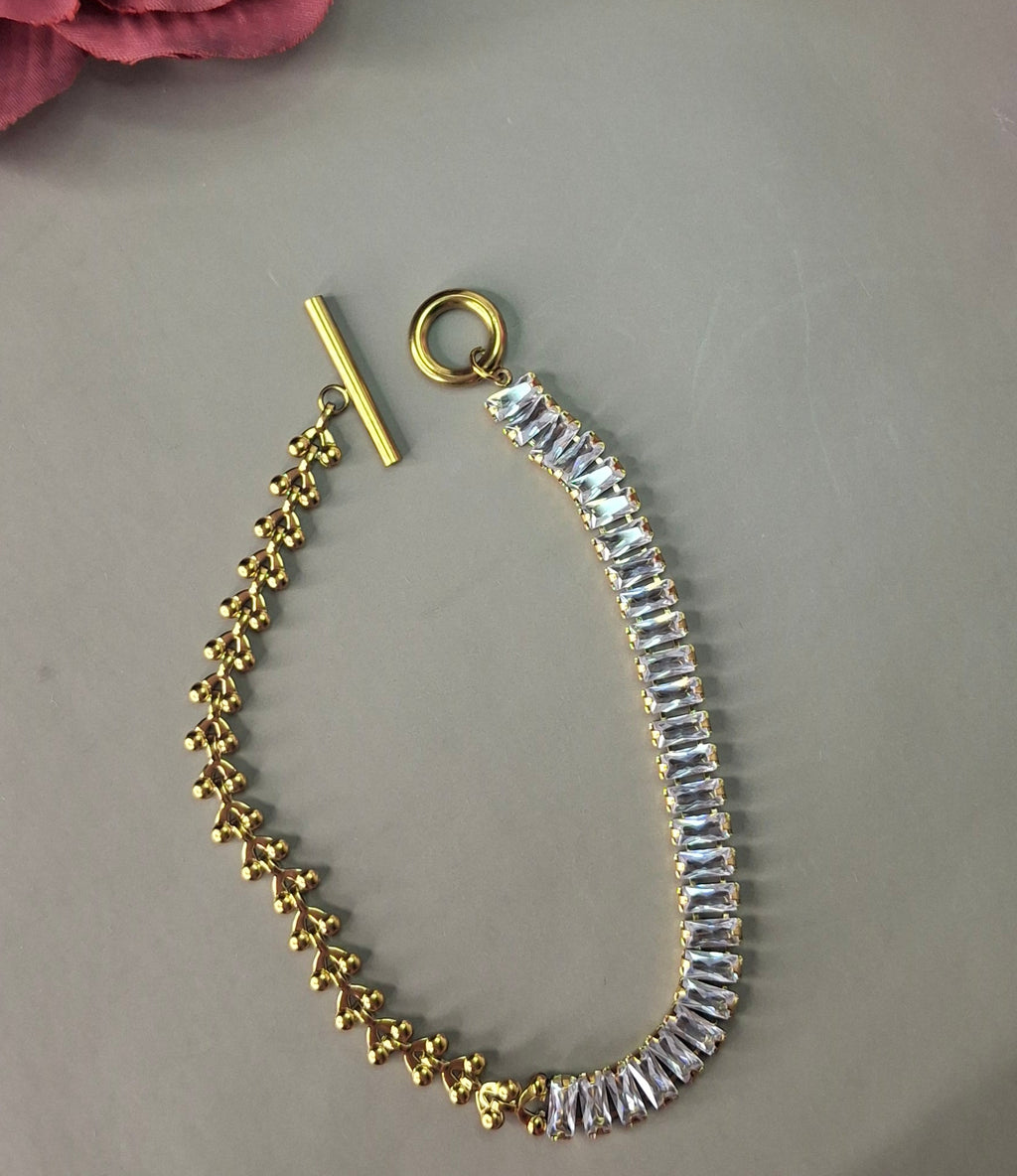 Pulsera diamante con cinta