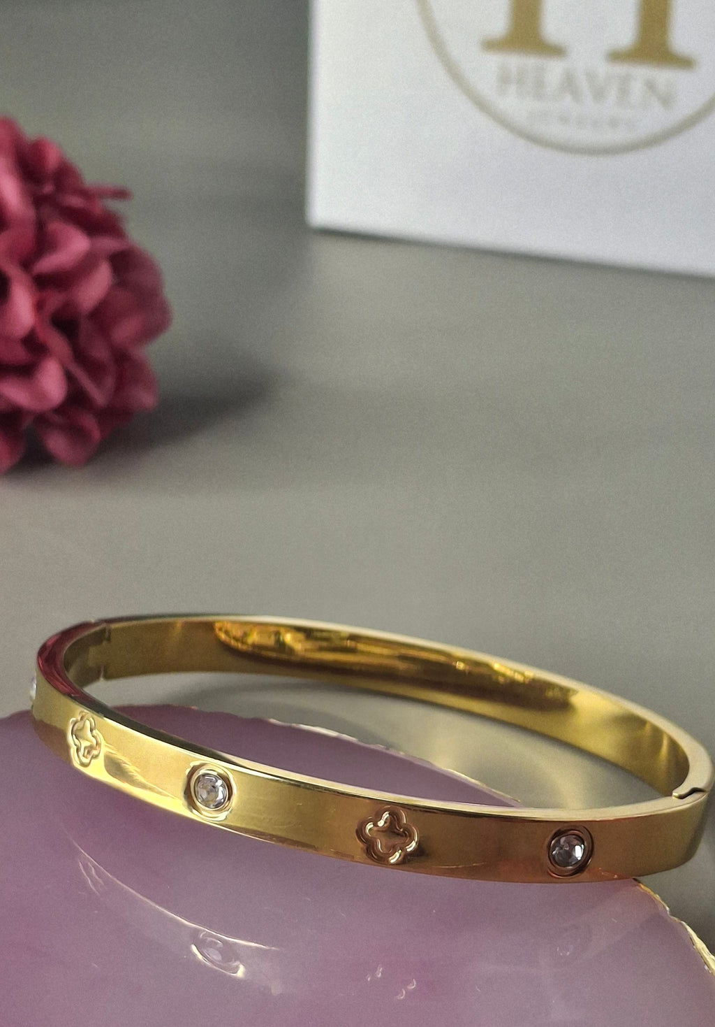 Brazalete diamante flor