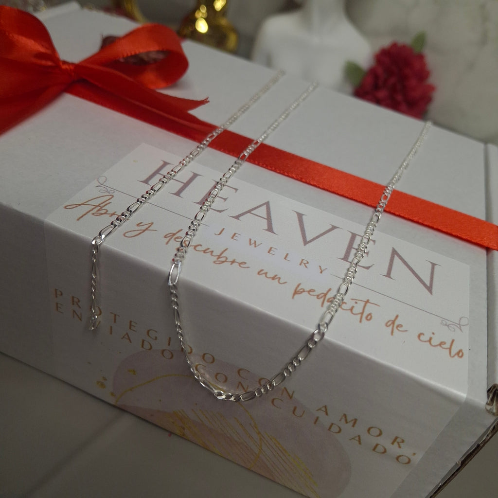 Conjunto figaro plata 925