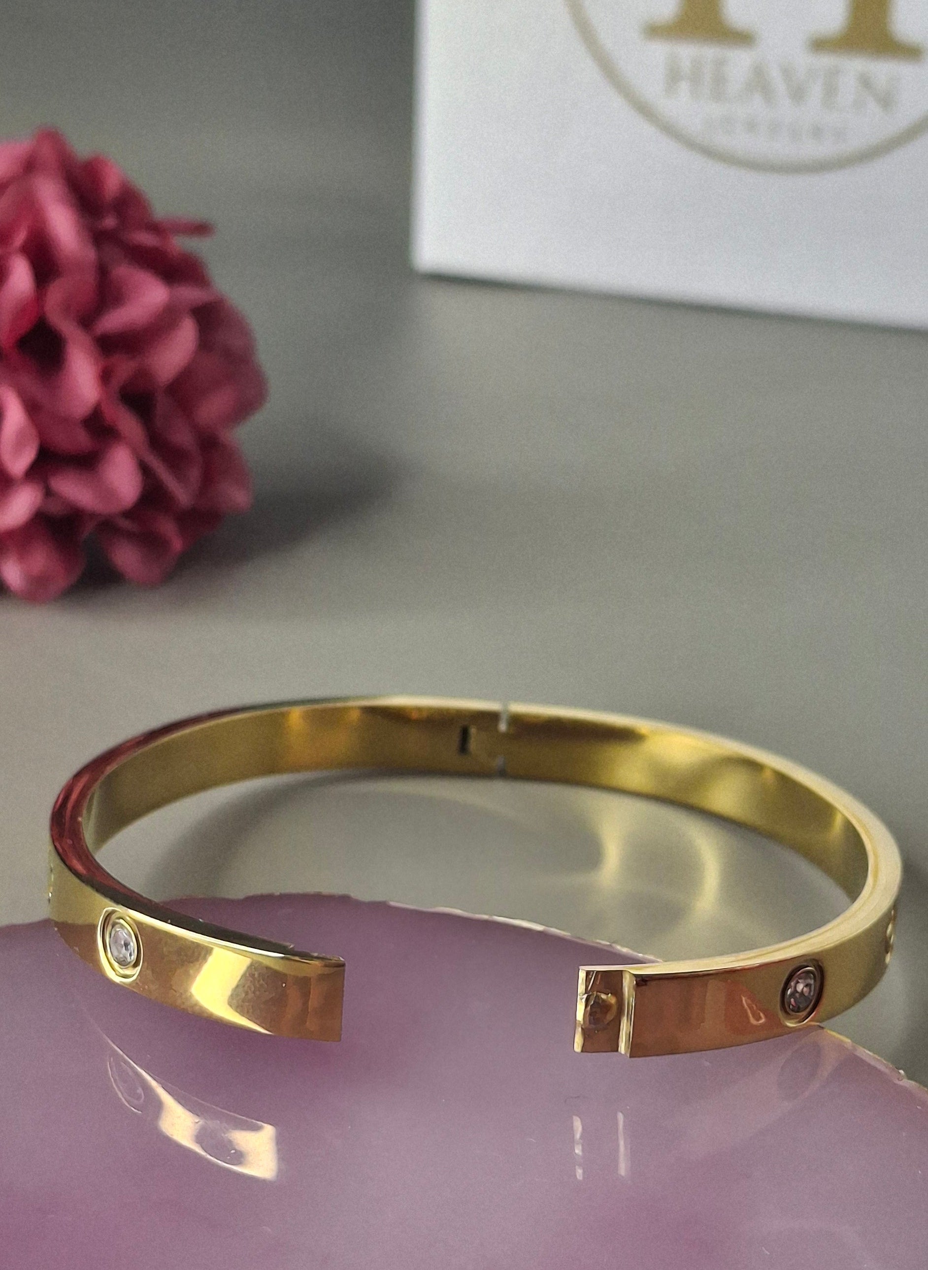 Brazalete diamante flor