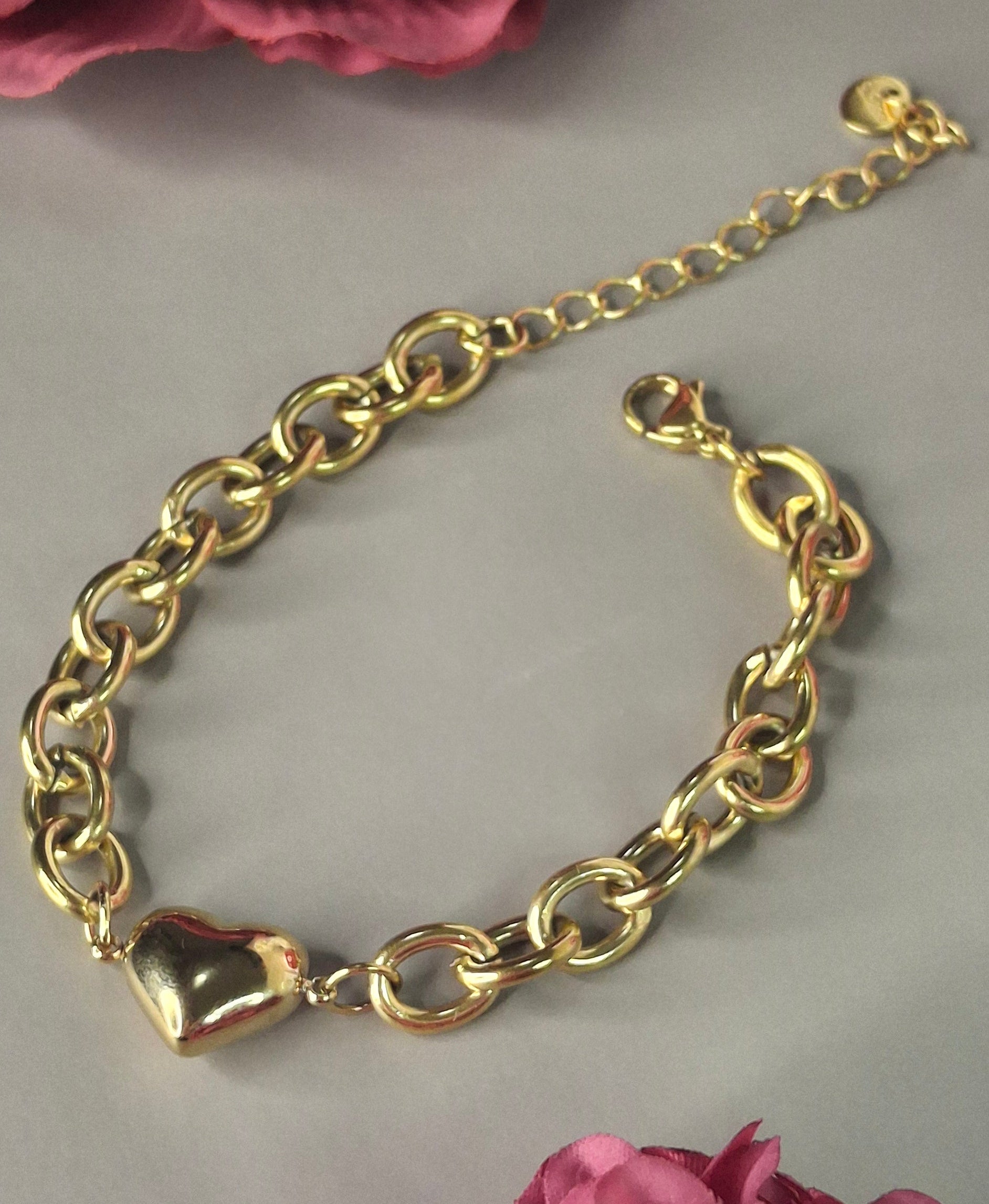 Pulsera corazón chunki