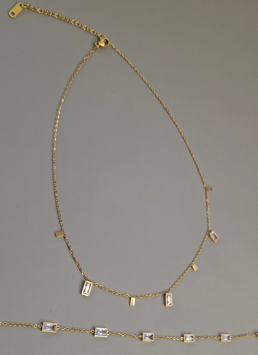 Juego brillo rectangular