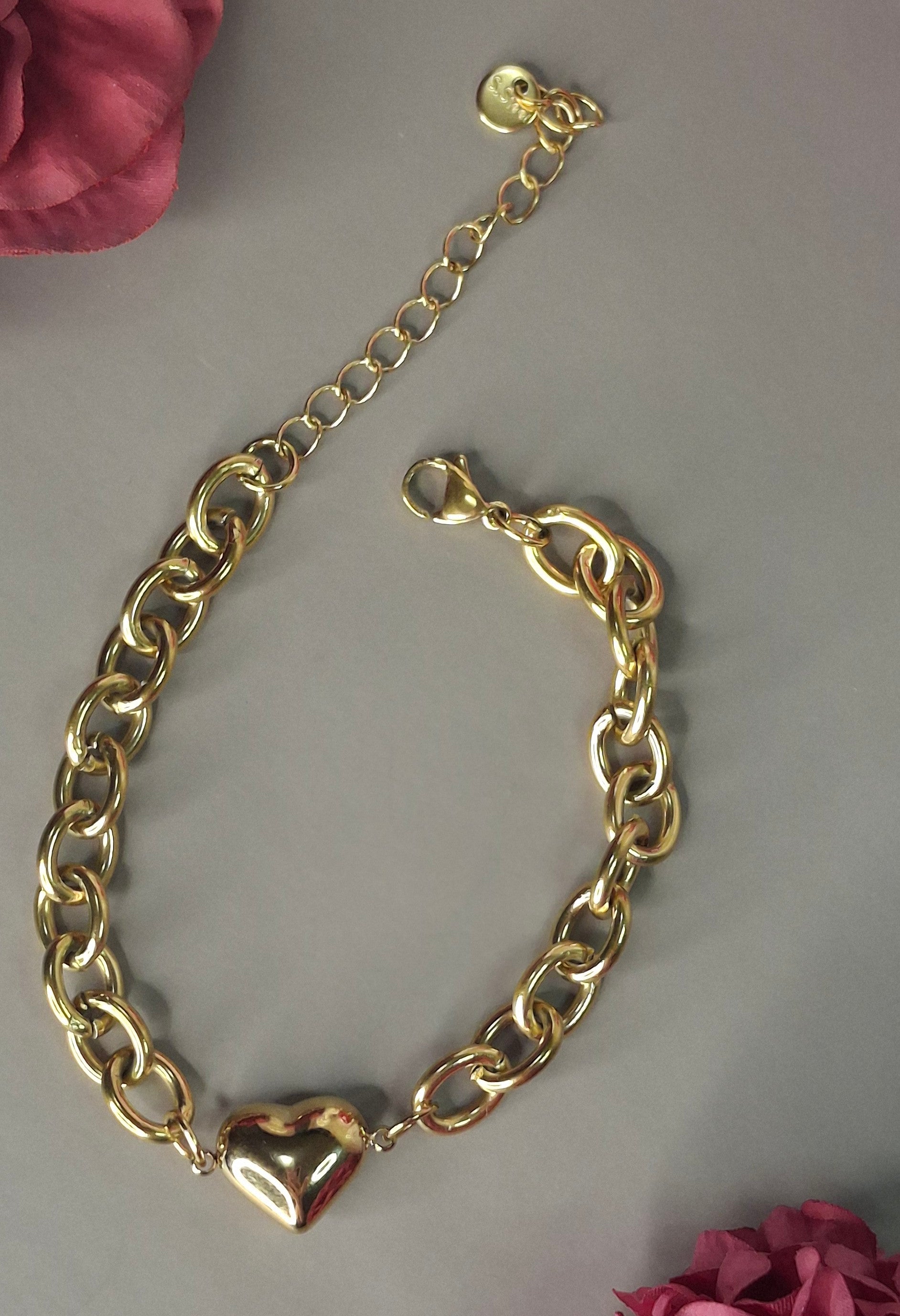 Pulsera corazón chunki