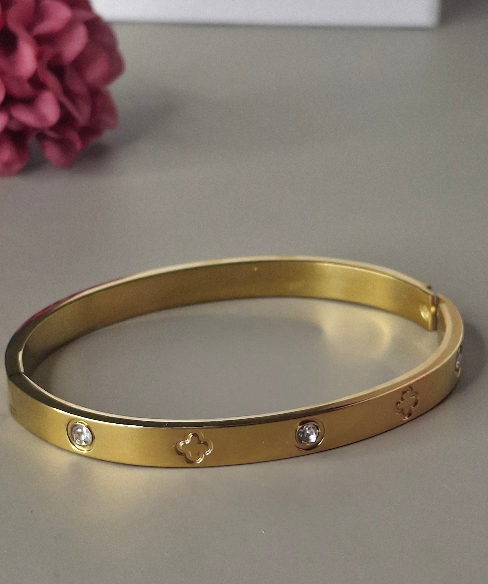 Brazalete diamante flor