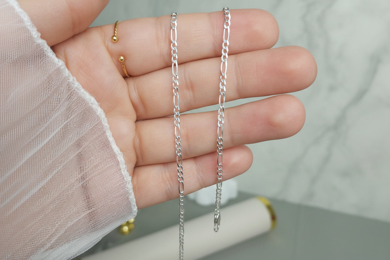 Conjunto figaro plata 925