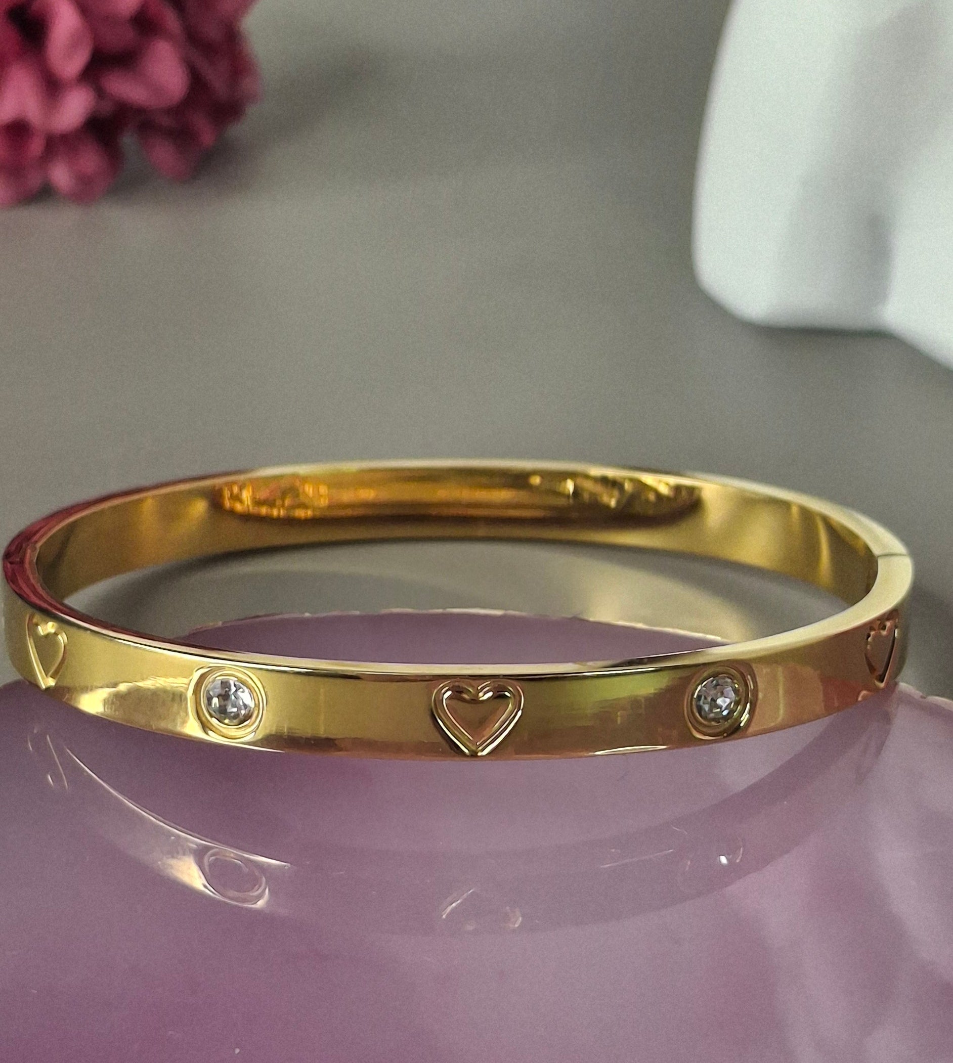 Brazalete diamante corazón